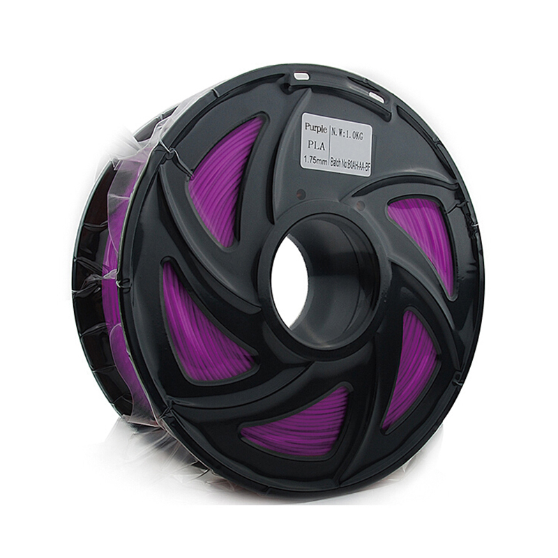 FUSICA 3d printer filament 1.75mm PLA 1kg good quality compatible refillable with spool Purple