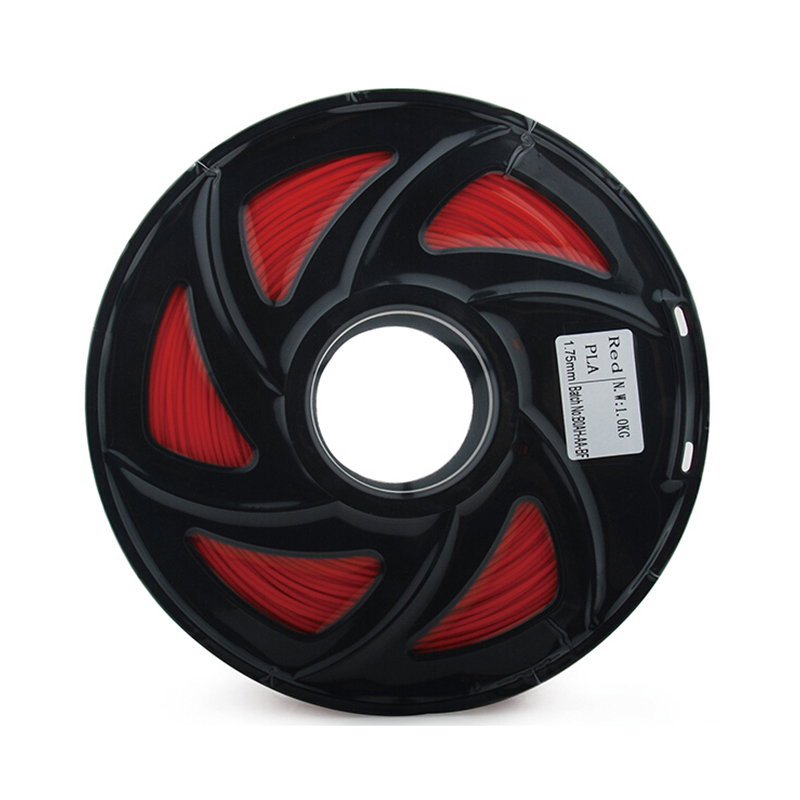 FUSICA 3d printer filament 1.75mm PLA 1kg good quality compatible remanufactured with spool Red