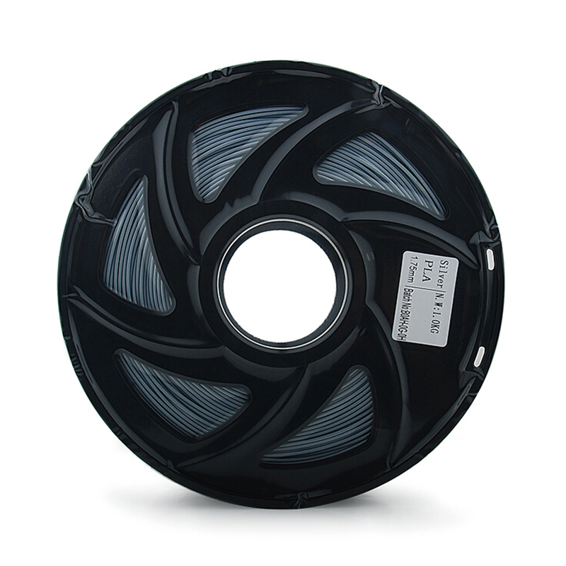 FUSICA 3d printer filament 1.75mm PLA 1kg high quality Wholesale with spool Silver
