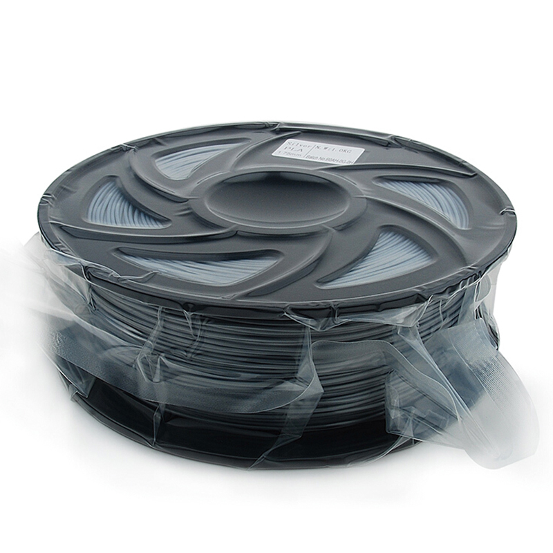 FUSICA 3d printer filament 1.75mm PLA 1kg high quality Wholesale with spool Silver