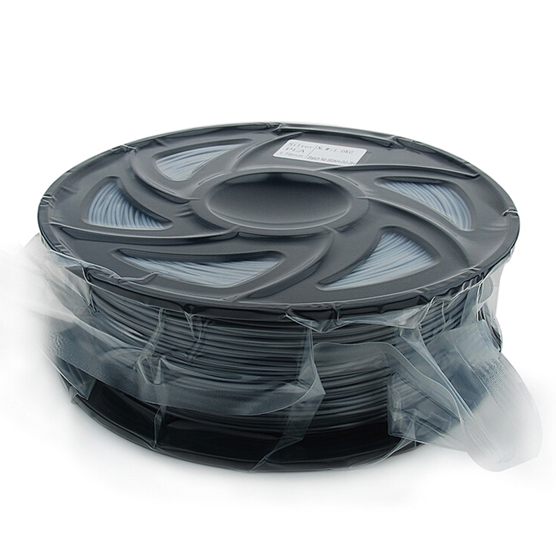 FUSICA 3d printer filament 1.75mm PLA 1kg high quality Wholesale with spool Silver
