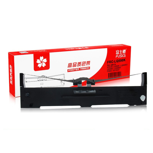 FUSICA compatible refillable remanufactured printer ribbon ink ribbon high quality for EPSON LQ590K LQ595K LQ-590KII LQ-595KII FX890 LQ591 LQ689 VP880 S015337 C13S015590