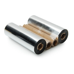 富士樱 110mm*90m 4支装 双轴优质蜡基碳带 条码打印机专用碳带 热转印标签打印机通用标签带