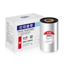 FUSICA wax ribbon 110mm*300m single-axis high quality wax-based ribbon bar code TTR Thermal transfer ribbon for printing labels
