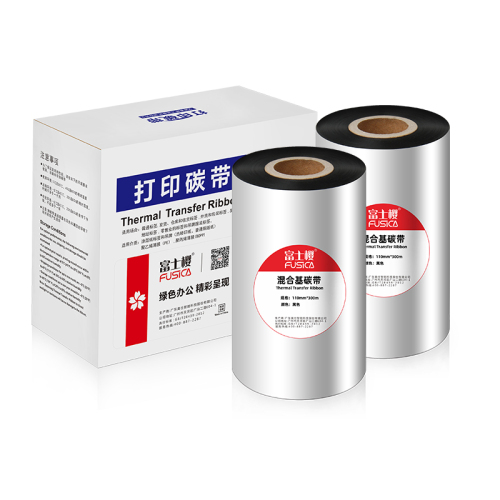 FUSICA Wax Resin base 4.33 inch x 984 foot 110mmx300m Compatible Thermal Transfer Ribbon for Zebra Datamax Sato TT Printer