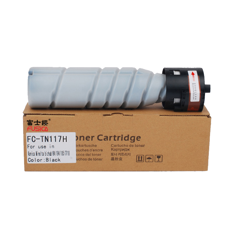 High quality toner kit for konica minolta 164 185 184 7718 7818 TN117H toner powder cartridge compatible bizhub 164