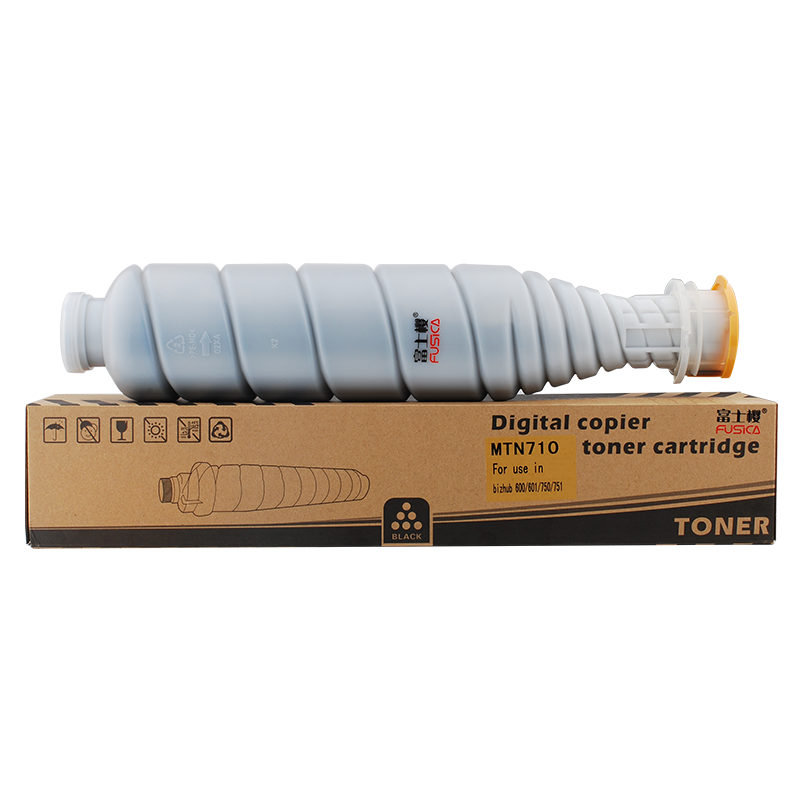 Fusica High Quality MTN710 black laser copier Toner Cartridge for Bizhub-600750/751