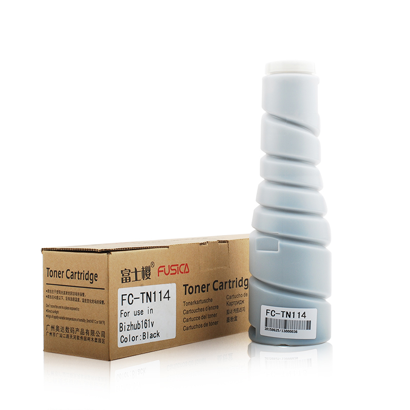 FUSICA Factory wholesale Premium TN114 black toner cartridge for Konica Minolta Bizhub 162 163 210 211 183 220 180
