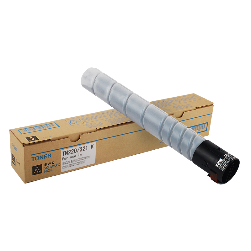 Fusica Wholesale Compatible TN220 TN-220 TN-321 TN321 BK C Y M Color Copier Toner Kit toner cartridge For Bizhub C364e 284E 224E