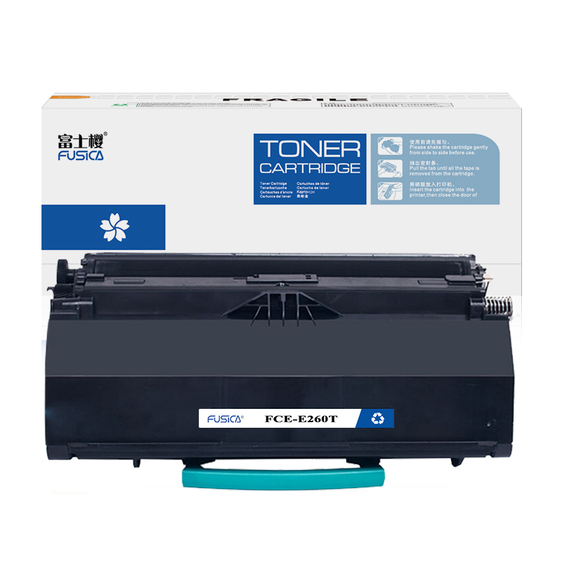FUSICA Compatible Toner Kit E260T E260 for LEXMARK E260 E260d E260dn E360d E360dn E460dn E460dw E462dtn Black Toner