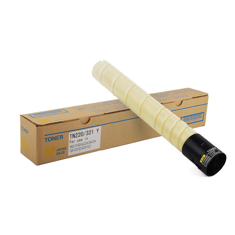 Fusica Wholesale Compatible TN220 TN-220 TN-321 TN321 BK C Y M Color Copier Toner Kit toner cartridge For Bizhub C364e 284E 224E