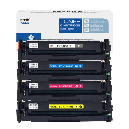 Fusica High Quality CRG-045 BK/C/Y/M Color Laser Toner Cartridge for MF635Cx/MF633Cdw/MF631Cn/LBP613Cdw/LBP611Cn
