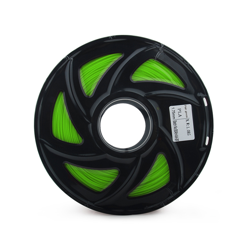 FUSICA 3d printer filament 1.75mm PLA 1kg premium quality refillable with spool pale green