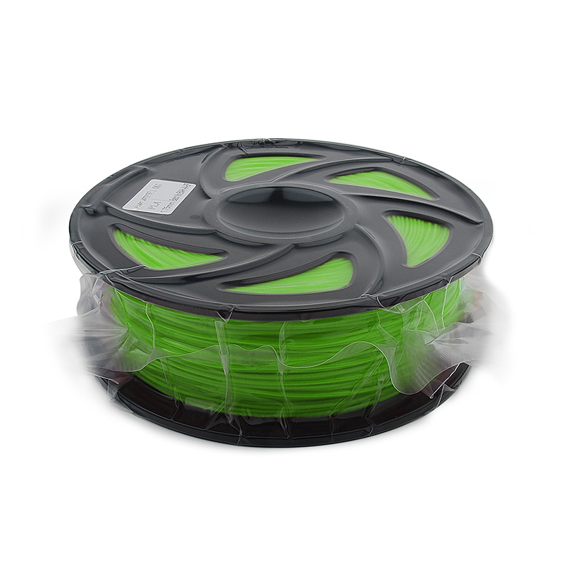 FUSICA 3d printer filament 1.75mm PLA 1kg premium quality refillable with spool pale green