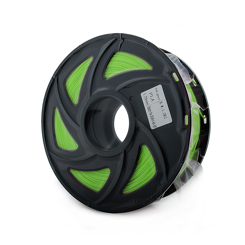 FUSICA 3d printer filament 1.75mm PLA 1kg premium quality refillable with spool pale green