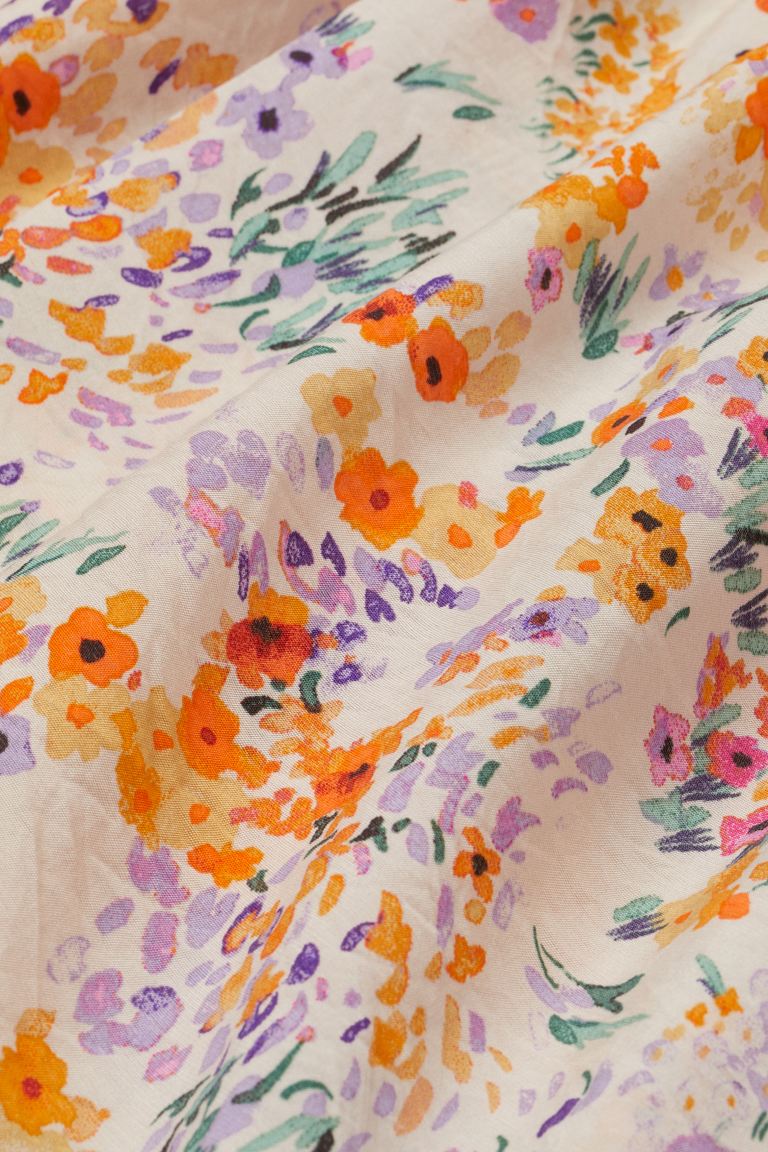 3/4-length sleeves casual floral dress