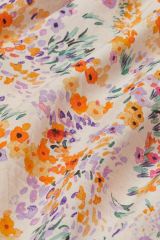 3/4-length sleeves casual floral dress