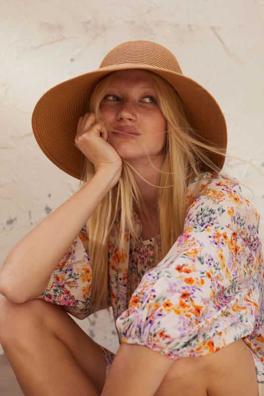 3/4-length sleeves casual floral dress