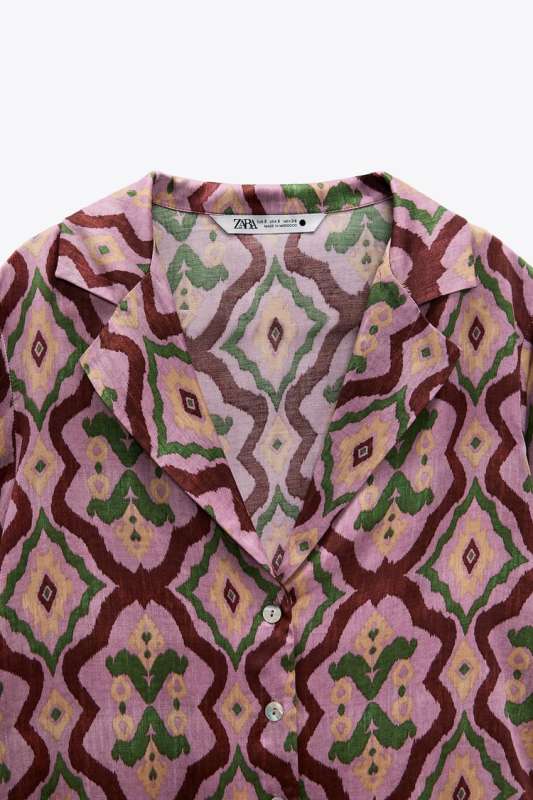 Flowing printed shirt