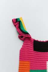 Patchwork crochet dress