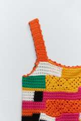 Patchwork crochet top
