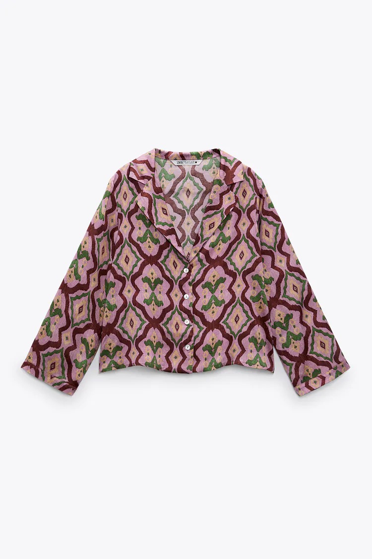 Flowing printed shirt