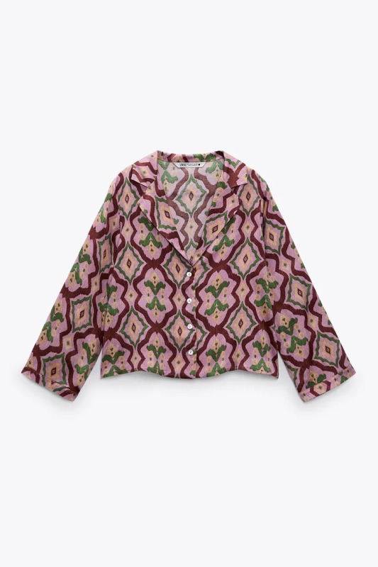 Flowing printed shirt