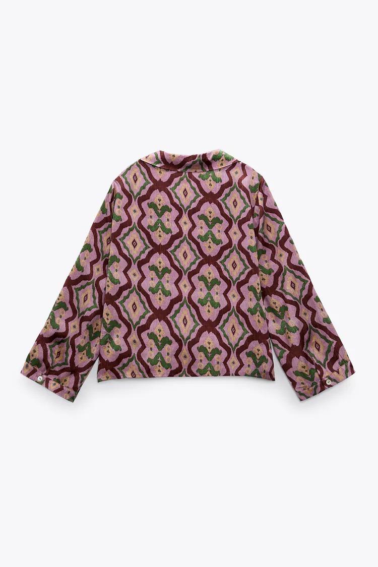 Flowing printed shirt