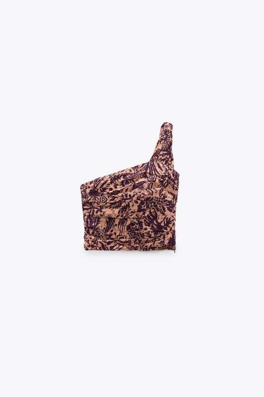 asymmetric printed top