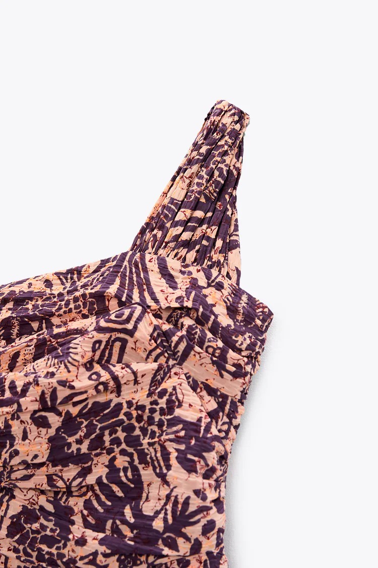 asymmetric printed top