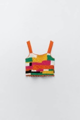 Patchwork crochet top