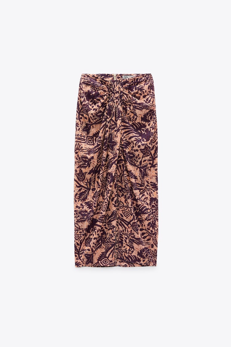 asymmetric printed top