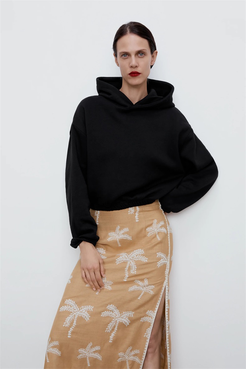 Solid color hoodie