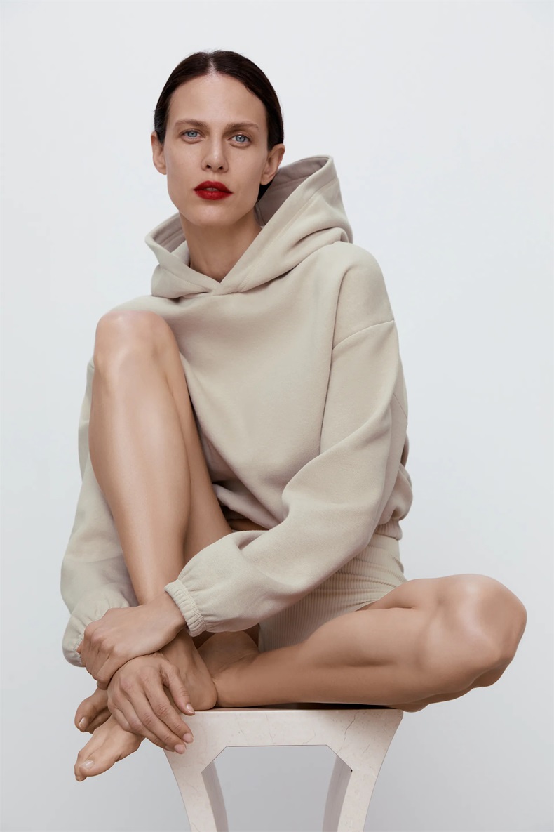 Solid color hoodie
