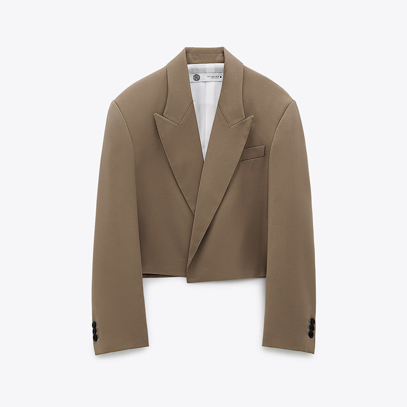 Oversize cropped blazer