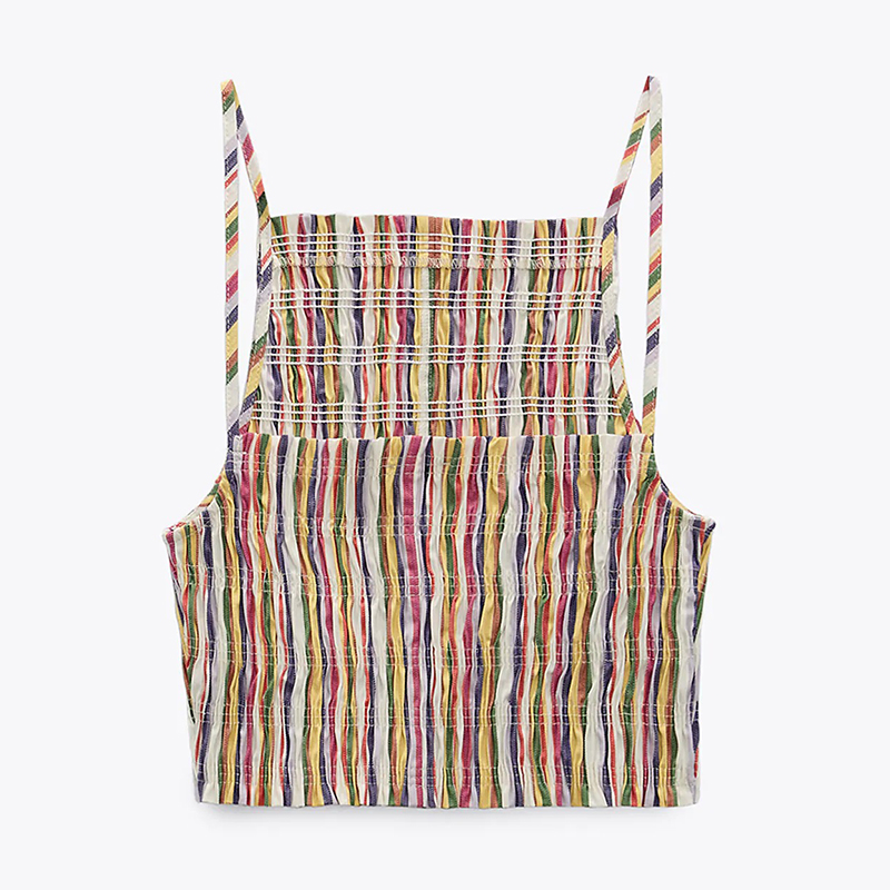 Striped crop top