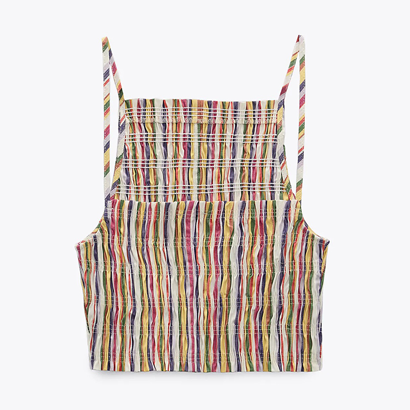 Striped crop top