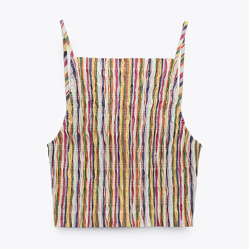 Striped crop top