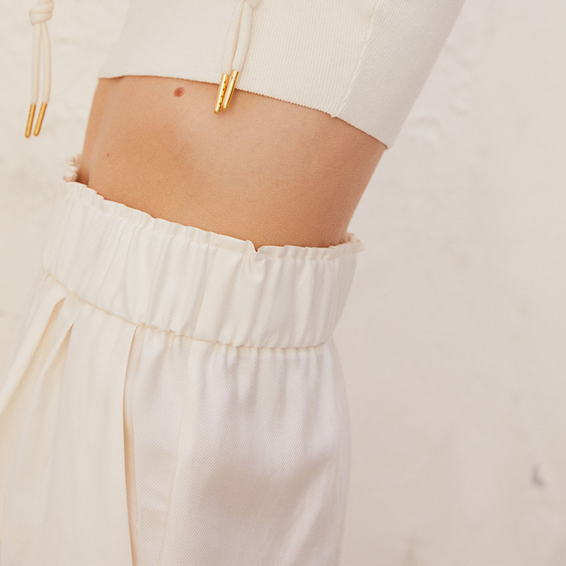 Lyocell-blend shorts