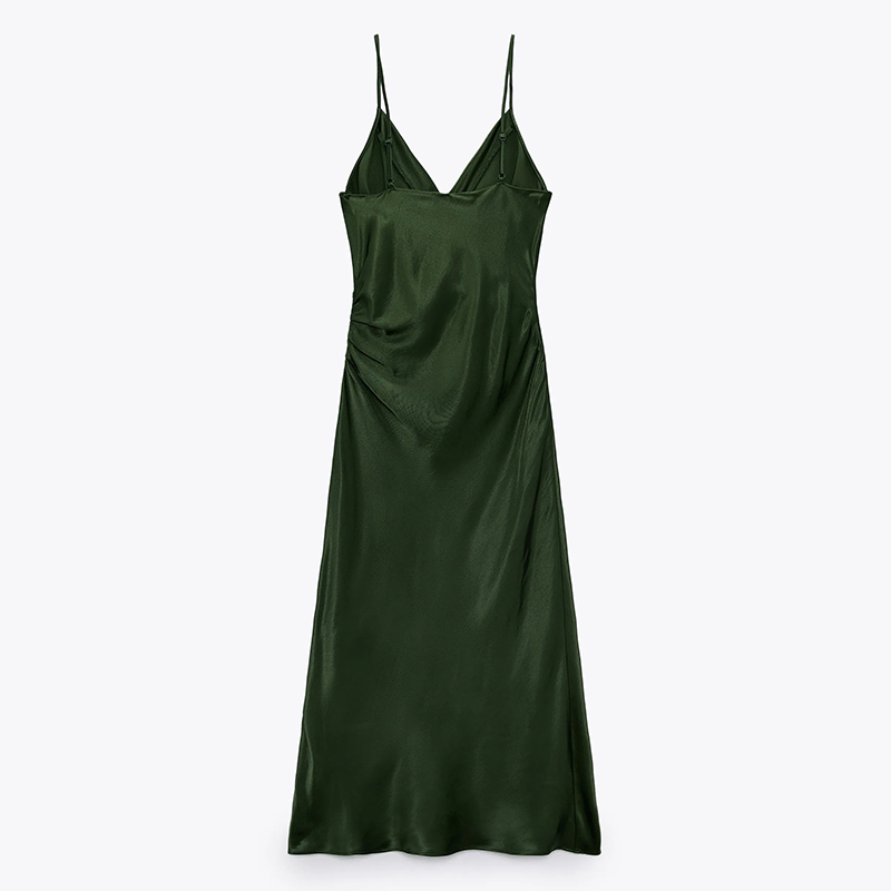 Draped camisole dress