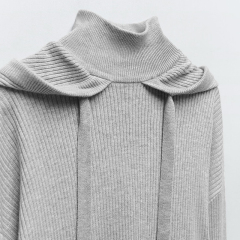Knit hoodie