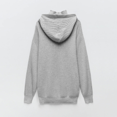 Knit hoodie
