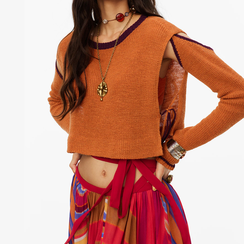 Linen blend sweater