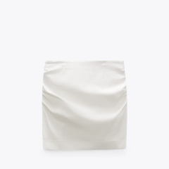 Ruched mini skirt