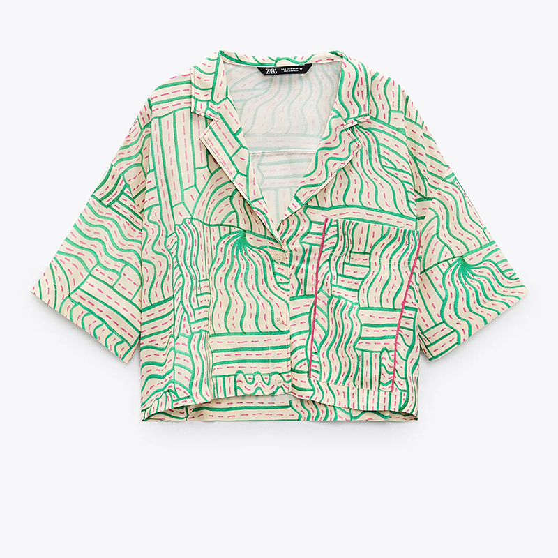 Linen blend shirt