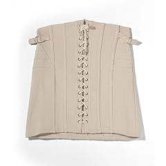 Lace-up skirt