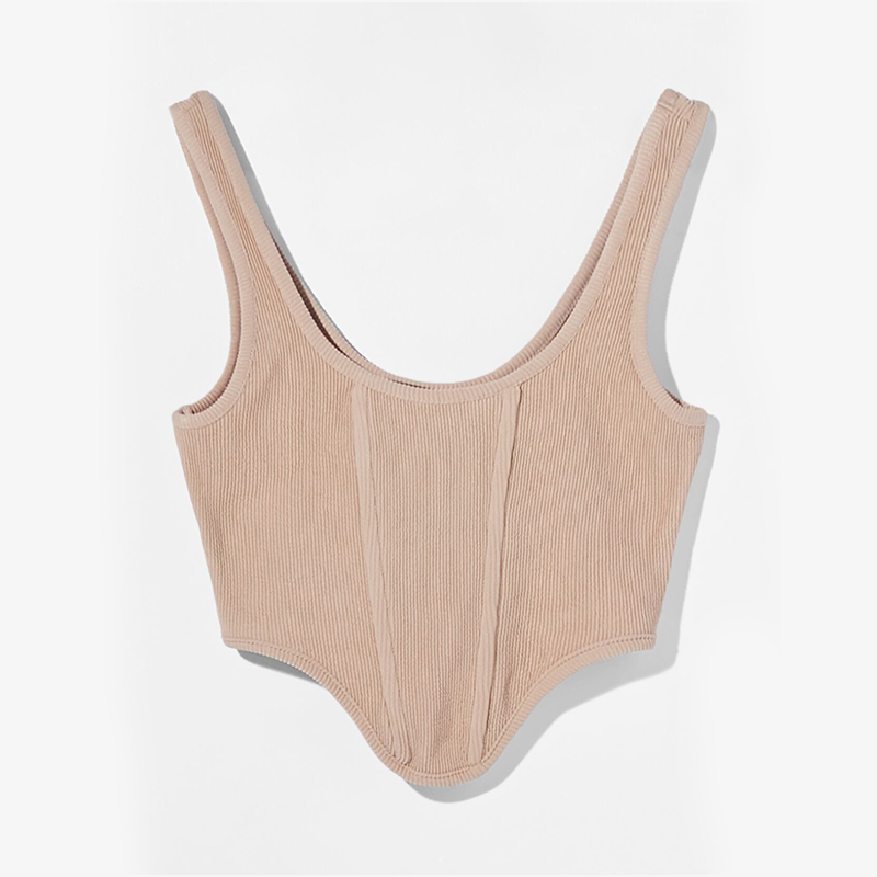 Ribbed corset style tops