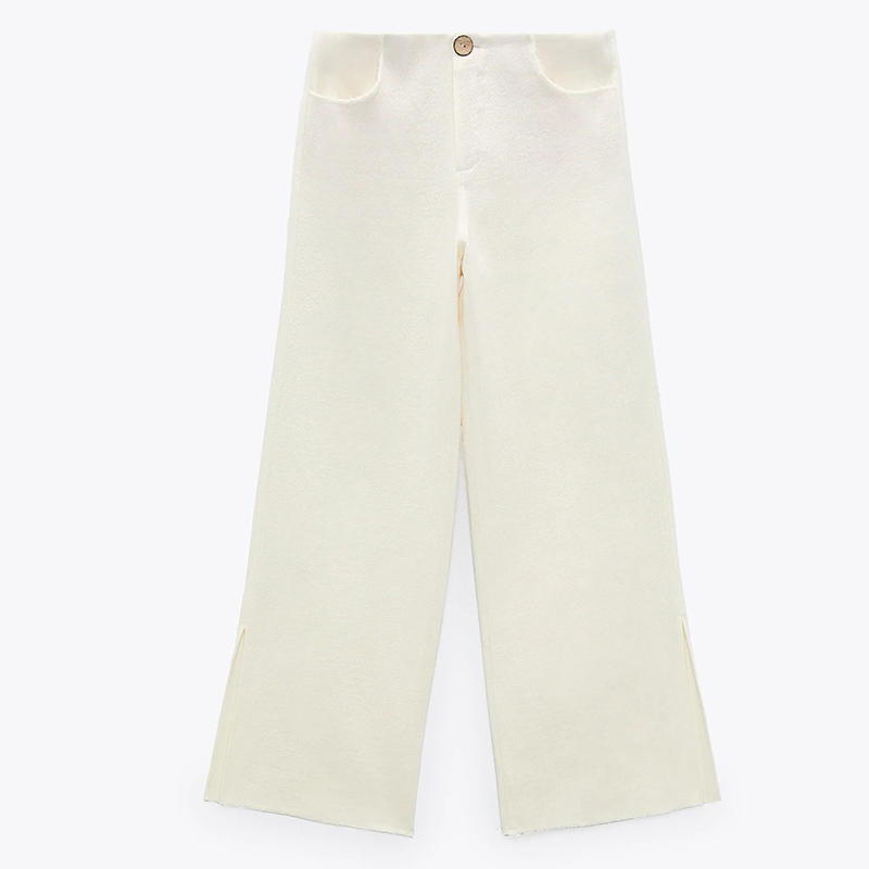 Low-waist soft trousers