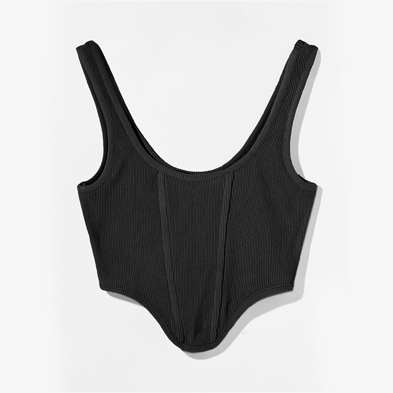 Ribbed corset style tops