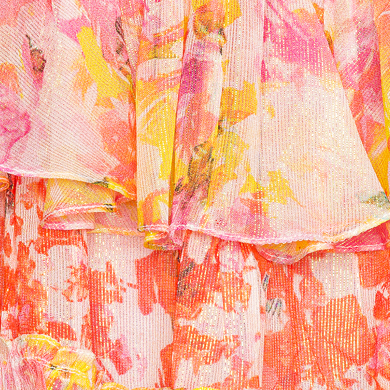 Cut Out Floral Dress
